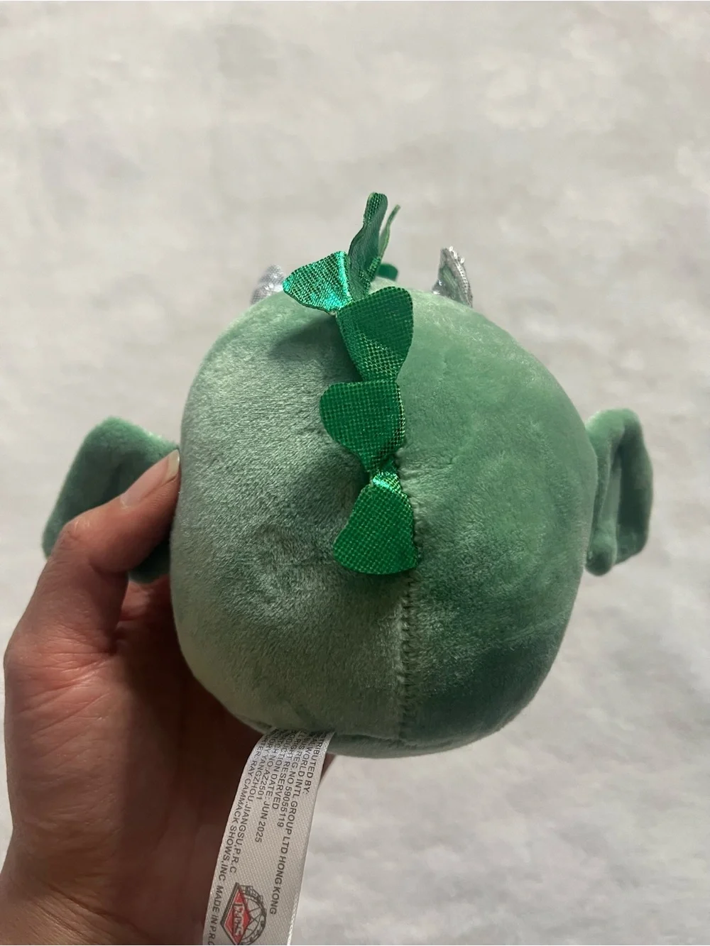 Green dragon cute small dragon plush keychain